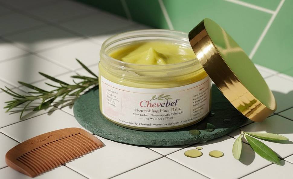 Chevebel Hair Pomade 100% natural- Shea butter, Rosemary oil, olive oil -80z
