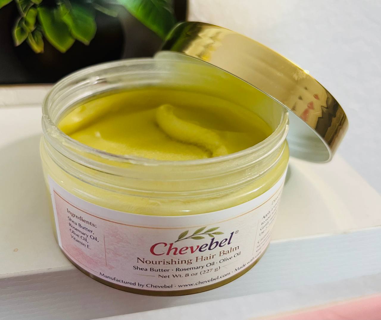 Chevebel Hair Pomade 100% natural- Shea butter, Rosemary oil, olive oil -80z